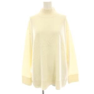 タグ付き ニット セーター 薄手 ウール カシミヤ混 長袖 大きいサイズ 48 白 ホワイト KRWWYW0508