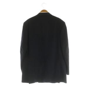 LANVIN テーラードジャケット ダブル ウール R50-46 ネイビー /MY OS ECD001