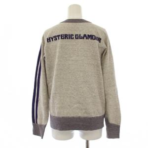 HYSTERIC GLAMOUR トレーナー スウェット プルオーバー 長袖 プリント F グレー 紫 /BM ECD001