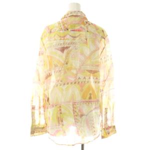 Emilio Pucci シャツ 総柄 長袖 I42 イエロー ピンク /HK ECD001