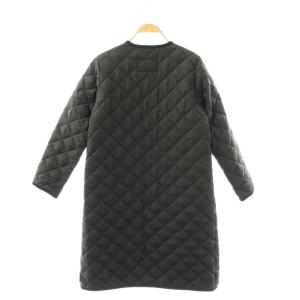 Traditional Weatherwear コート ノーカラー ロング 中綿 34 ブラック /HK ECD001