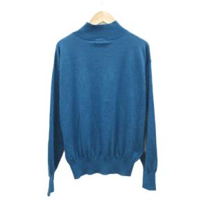 23区 ニット カットソー カシミヤ シルク混 38 青 ブルー /HO47 ECD001