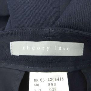 theory luxe テーパードパンツ 38 紺 ネイビー ロング丈 /HO65 ECD001