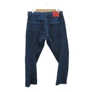 Levis PReMIUM デニムパンツ ジーンズ スリム アンクル丈 W34 L32 紺 ネイビー ボタンフライ /HO51 ECD001