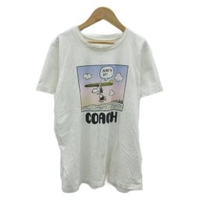 × ピーナッツ PEANUTS Tシャツ カットソー 半袖 マルチカラー オフホワイト 半袖 プリント