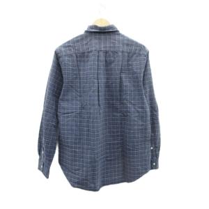 RALPH LAUREN カジュアルシャツ Lマルチカラー 紺 ネイビー グラフチェック柄 ボタンダウンカラー 長袖 /HO11