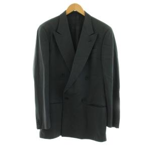 ARMANI COLLEZIONI ダブルスーツ セットアップ テーラードジャケット パンツ ウール シルク混 46 グレー F72044742