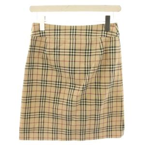 BURBERRY BLUE LABEL 台形スカート 36 ベージュ ノバチェック ミニ FX540-115 /HN ECD001