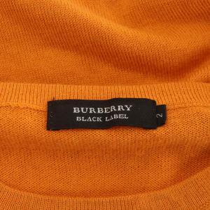 BURBERRY BLACK LABEL ニット セーター 長袖 ウール 2 オレンジ BMTI13-303-85 /AN49 ECD001