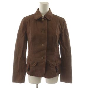 BURBERRY LONDON セットアップ ジャケット パンツ コットン 40 茶 ブラウン FCA61-350-55 FQA51-350-55