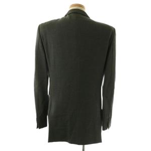 ARMANI COLLEZIONI スーツ セットアップ テーラードジャケット シングル パンツ スラックス ストライプ ウール 46 グレー