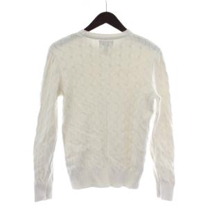 Polo by Ralph Lauren ニット セーター L ボーイズサイズ  白 ホワイト ケーブル編み  ロゴ刺繍 /GP ECD001