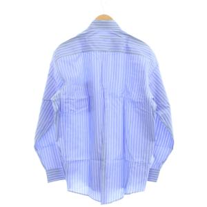 GIORGIO ARMANI シャツ ワイシャツ M 水色 青 ブルー ストライプ柄 /GP ECD001
