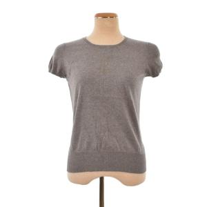 ニット Tシャツ カットソー 半袖 2 グレー ECC001