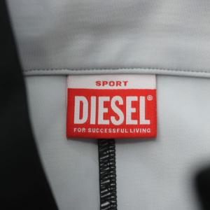 DIESEL SPORTS トラックジャケット ロゴ M 黒 ブラック AWST-FLOUW-WT20 /AN34 ECD001