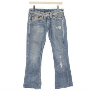 JOEY デニム パンツ ジーンズ フレア ダメージ加工 W27 水色 24-500NBT /TK ECD001