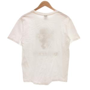 NUMBER (N)INE クルーネックTシャツ 半袖 ミドル ハーフ丈 ロゴプリント 3 白 ホワイト /ML ECD001