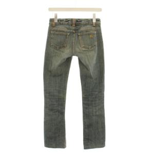 BURBERRY BLUE LABEL デニムパンツ ジーンズ ダメージ加工 23 ブルー /YM ECD001