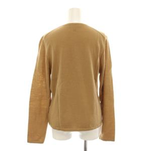 BURBERRY LONDON カーディガン ニット クルーネック 長袖 L 茶色 ベージュ /YM ECD001