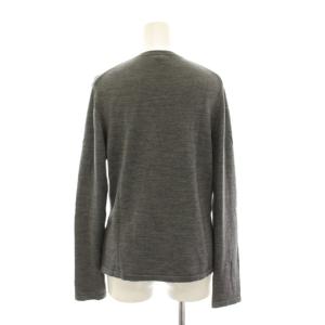 BURBERRY LONDON カーディガン ニット クルーネック 長袖 L グレー /YM ECD001