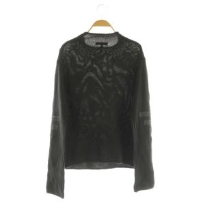 EMPORIO ARMANI ニット セーター 長袖 モックネック I46 チャコールグレー /MY OS ECD001