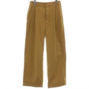 ワイドパンツ ボトムス 36 キャメル フルレングス タック入り /GG ECD001