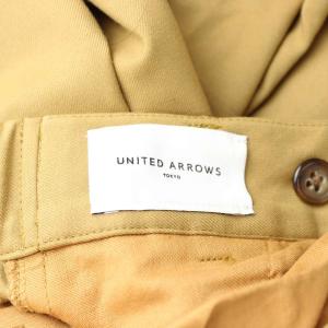 UNITED ARROWS ワイドパンツ ボトムス 36 キャメル フルレングス タック入り /GG ECD001