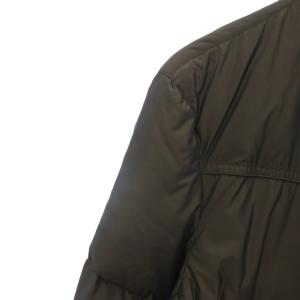 The Scotch House 美品 ダウンコート L カーキ スタンドカラー チェック柄裏地 ジップアップ ミドル ハーフ丈 /HW