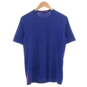 Tシャツ 青 ブルー 無地 ラウンドネック 半袖 /MG ECD001