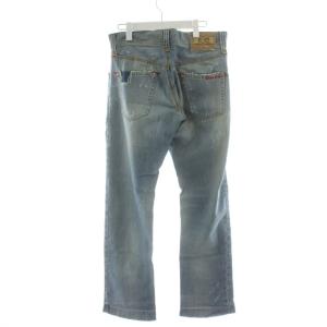 DOLCE&GABBANA 17LOOSE デニムパンツ ジーンズ ジーパン Gパン ジッパーフライ ダメージ加工 46 水色 ライトブルー