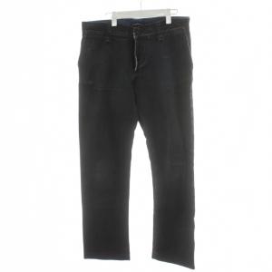 デニムパンツ ジーンズ ジーパン Gパン ボタンフライ ダメージ加工 50 黒 ブラック WDP41 807N