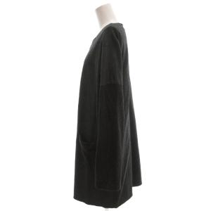 BALMAIN コート ミドル ハーフ丈 ジップアップ ダークグレー /AE ECA001