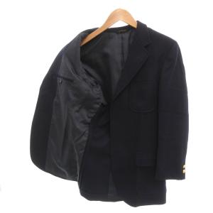 NEWYORKER 美品 テーラードジャケット ブレザー 紺ブレ 金ボタン シングル 92YA6 紺 ネイビー /JS ECA001
