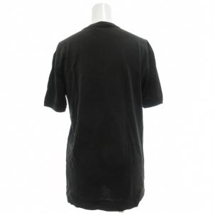 DOLCE&GABBANA Tシャツ 44 黒 ブラック Vネック 半袖 無地 /SC ECA001