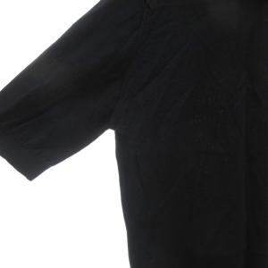 JOHN SMEDLEY ニットポロシャツ 半袖 無地 S 黒 ブラック /YJ ECA001