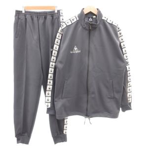 セットアップ ジャージ ジャケット パンツ O グレー 長袖 スタンドカラー ロゴテープ /NL GY58