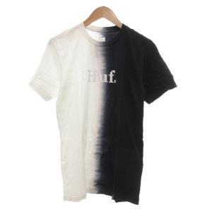 タグ付き Tシャツ S 白 ホワイト 紺 ネイビー 半袖 ツートンカラー ロゴプリント /NL GY58