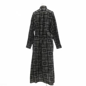 Engineered Garments シャツワンピース  1 ロング丈 バンダナプリント アシンメトリー 黒 ブラック /ML ECA001