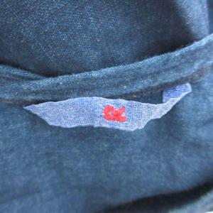 45rpm カットソー Vネック ノースリーブ 刺繍 46 紺 ネイビー /HO46 ECA002