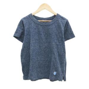 Tシャツ カットソー 0 紺 ネイビー 無地 ラウンドネック 半袖 /HO2 ECA002