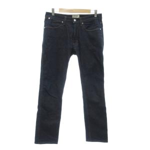 デニムパンツ ジーンズ 31/32 ローライズ フルレングス インディゴブルー /NU ECA002