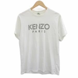 Tシャツ カットソー 半袖 M 白 ホワイト ロゴプリント /SM33 ECA002
