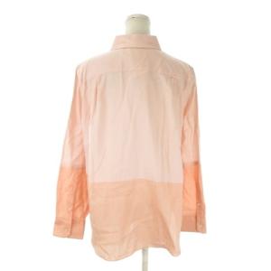 23区 canclini シャツ ブラウス 44 ピンク 切り替えデザイン レギュラーカラー 長袖 /AO28
