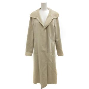ロングコート カシミヤ 40 ベージュ