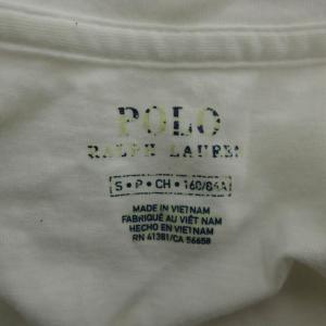 POLO RALPH LAUREN Tシャツ カットソー ポロベアー 半袖 S 白 ラウンドネック プリント /SY11 ECD002