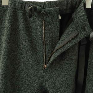 GRAMiCCi パンツ ニット ジッパーフライ XL チャコールグレー /DO ECD002