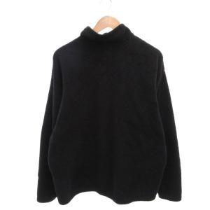 Patagonia USA製 フリースジャケット ハースジップ ロゴ XL 黒 ブラック 25195 /YJ ECD002