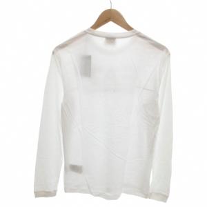 EMPORIO ARMANI タグ付き EA7 ロンT カットソー M 白 ホワイト ロゴプリント ラウンドネック 長袖/HW ECD002