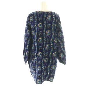 KENZO イタリア製の多色模様チュニック KENZO ケンゾー-花柄チュニック 紺 ネイビー /SS OS ECD002（2026/03