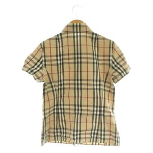 BURBERRY 半袖ブラウス ノバチェック 38 ベージュ